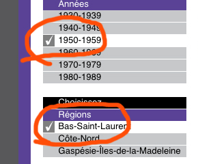 Modifiez la recherche