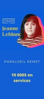 Paraloeil remet 10 000$ en services à Aucéane Roux !